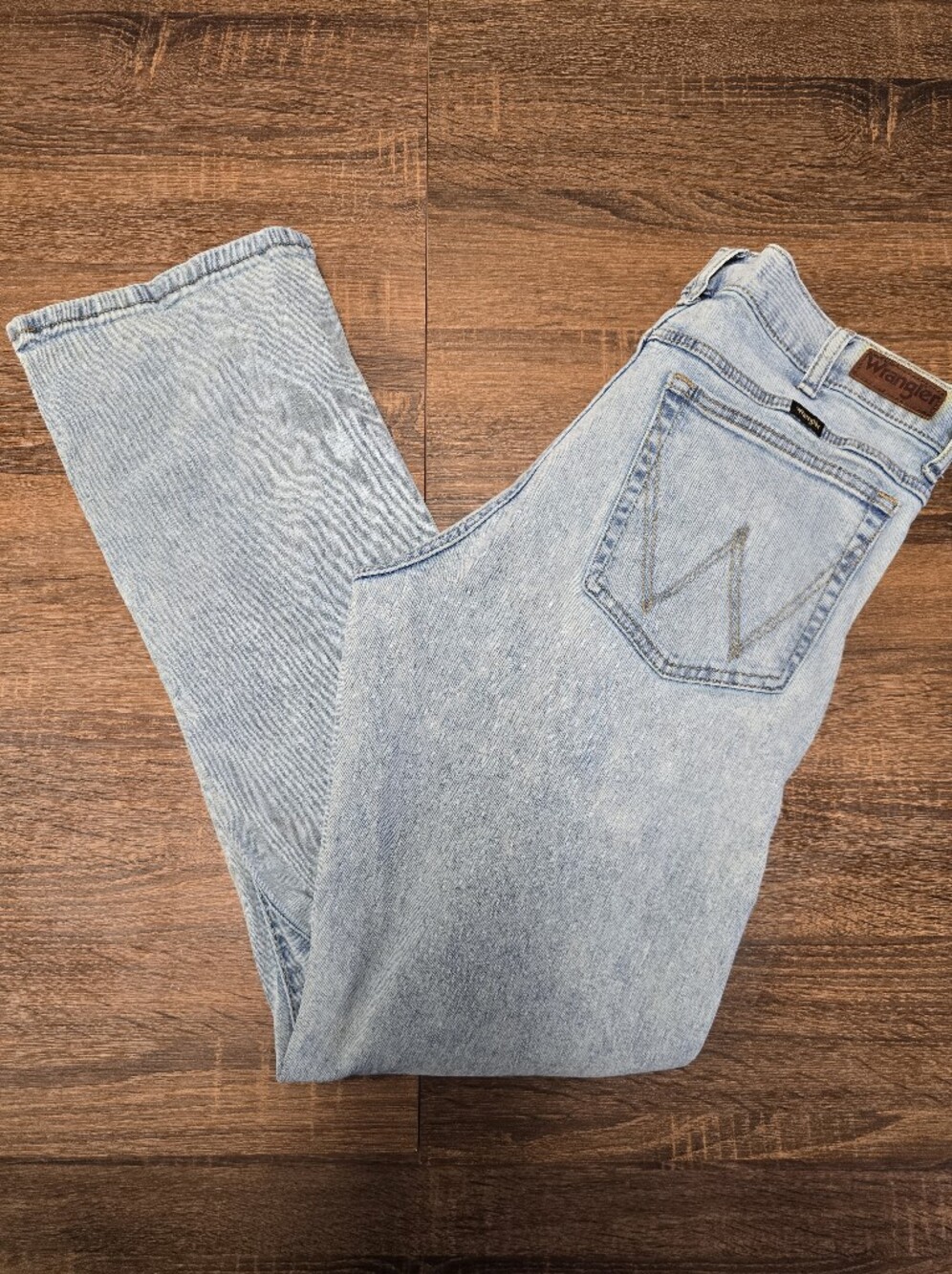 Wrangler Womens W Bootcut Jeans 34x32 Light Wash Western Cowgirl Denim